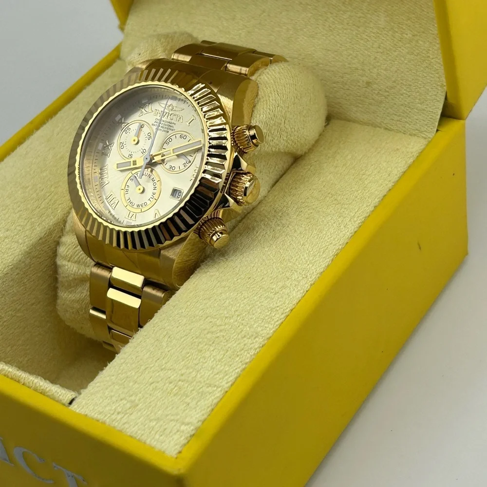 Invicta Men's Pro Diver 16346 Gold Stainless-Steel Swiss Quartz Watch #011